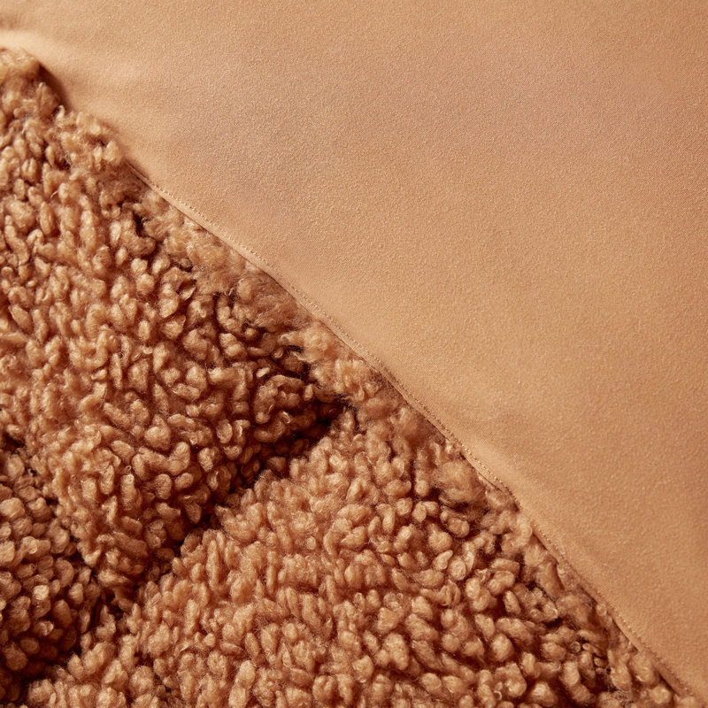 Coma Inducer Oversized Sherpa Comforter, King Comforter, Root Beer Brown