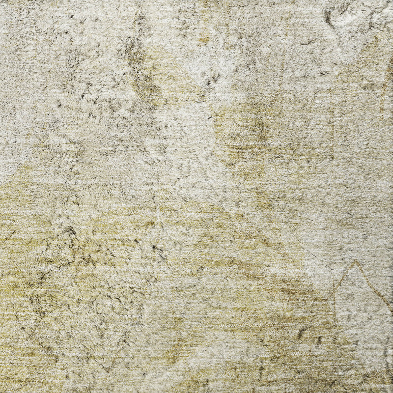 Tapis floral à poil long de qualité supérieure lavable à la machine ADS832, Beige, 2 pi 6 po x 3 pi 10 po