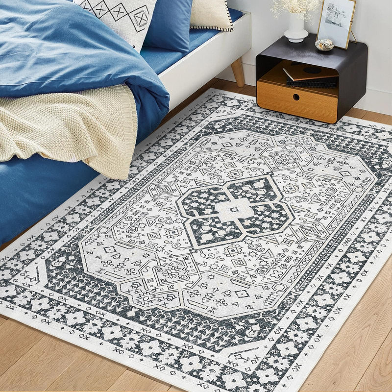 Tapis lavable Boho Vintage, L 60 po x H 84 po