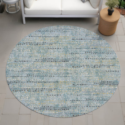 Tapis abstrait intérieur / extérieur lavable à la machine Chantille ACN2641