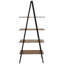 Étagère échelle style A à 4 niveaux 68,5 "de style industriel, brun