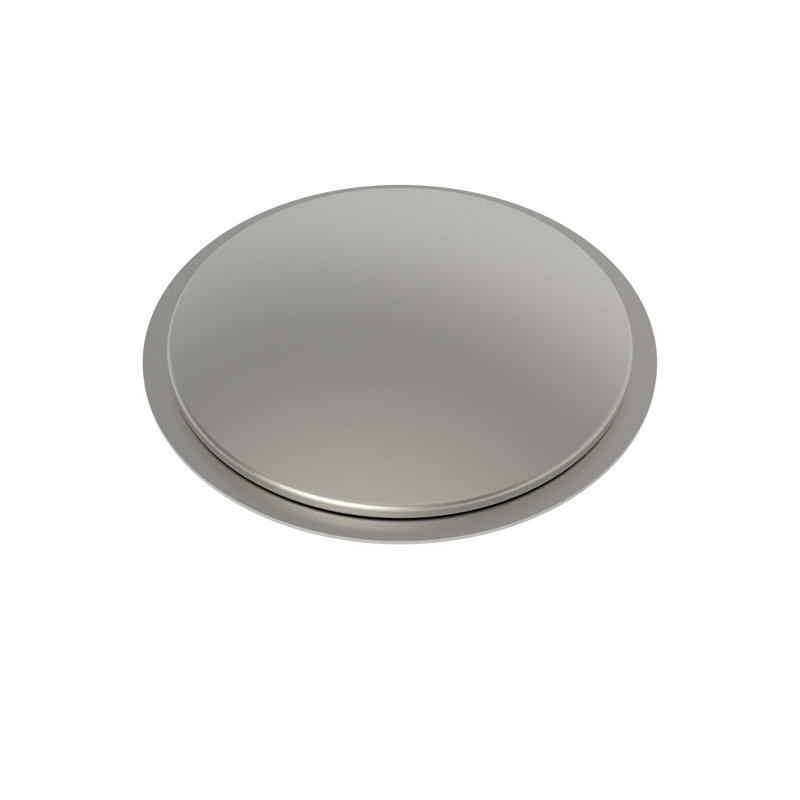 East Linear Faucet Hole Cover, Satin Nickel