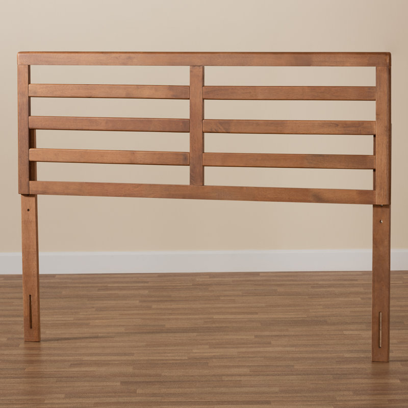 Claressa Modern & Contemporary Adjustable Queen Size Brown Finish Headboard, 50" H X 61" W X 0.8" D