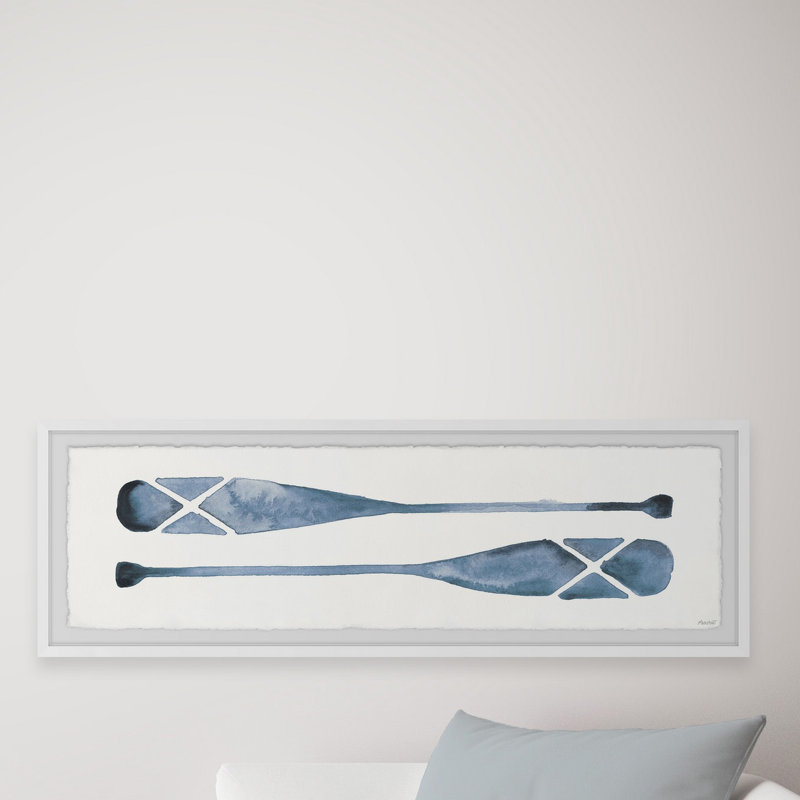 Paddle Blues, reproduction d'art sur papier encadrée, H 10 po x l 30 po x P 1,5 po