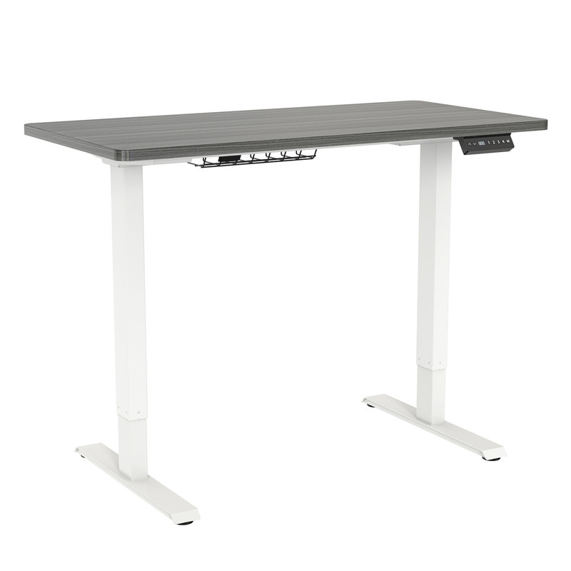 Bureau debout, Gris / blanc