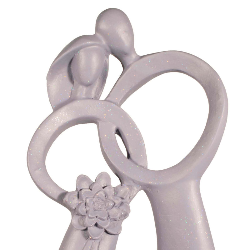 Chinook Weather Resistant Plastic Garden Statue, Grey Shimmer
