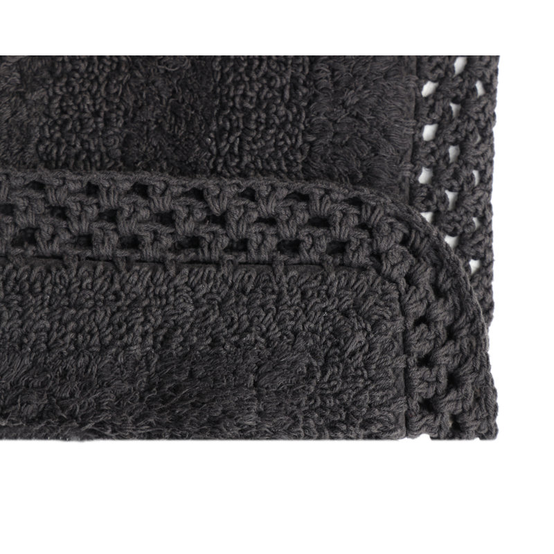 Tapis pour salle de bain Adiraica, Noir