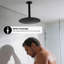 10 Inch Straight Ceiling Mount Shower Arm with Flange, Round Shower Arm for Rain Showerhead-125094953