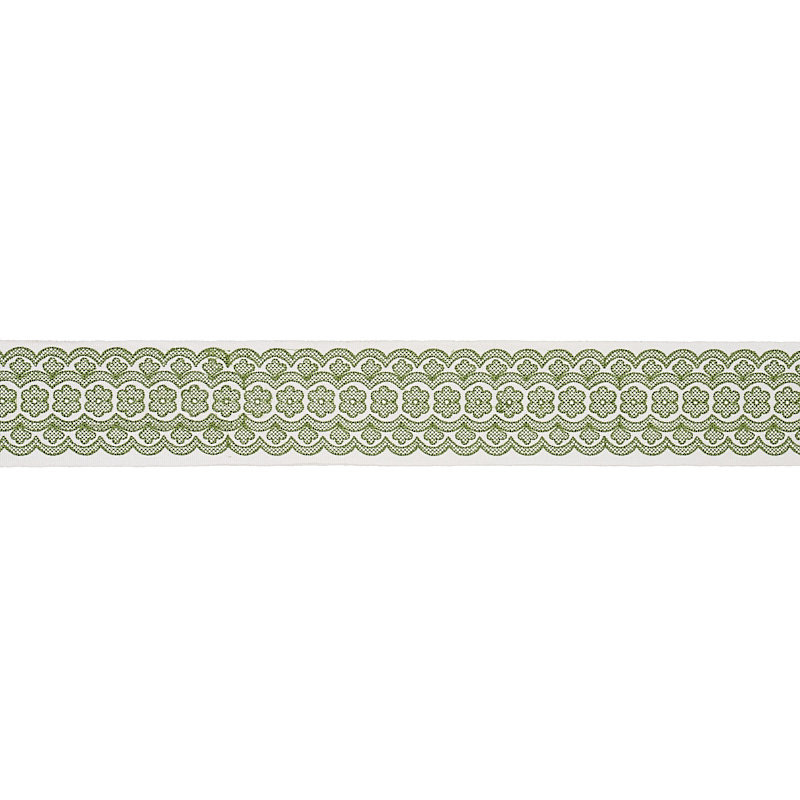 Astrid Embroidered Tape, Green