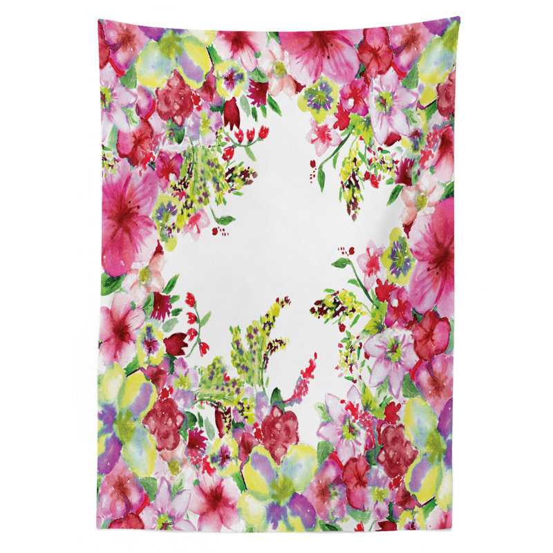 Watercolor Tablecloth, 84" L x 60" W
