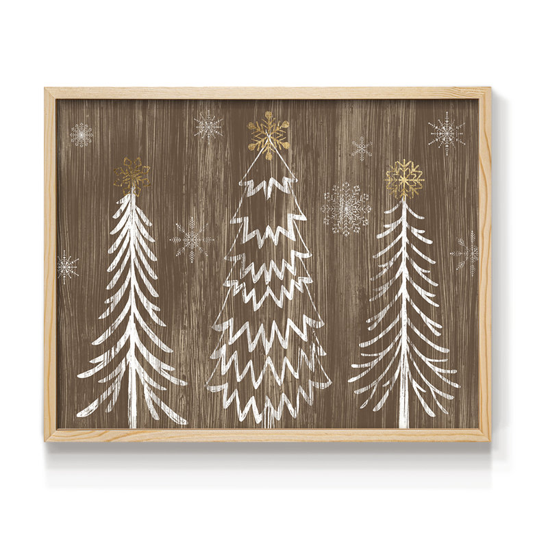 Collection Barnwood Wonderland, reproduction encadrée A, H 11 po x l 14 po, Naturel