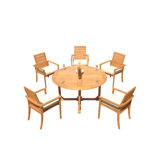 Algrave Outdoor 6 - Piece Teak Dining Set