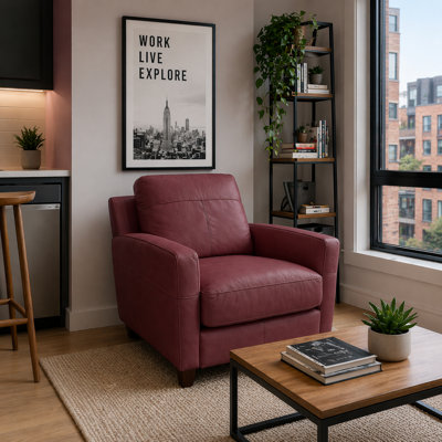 Fauteuil en cuir Archdale