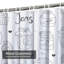 Rideau de douche avec 12 crochets Doodle-1062681602