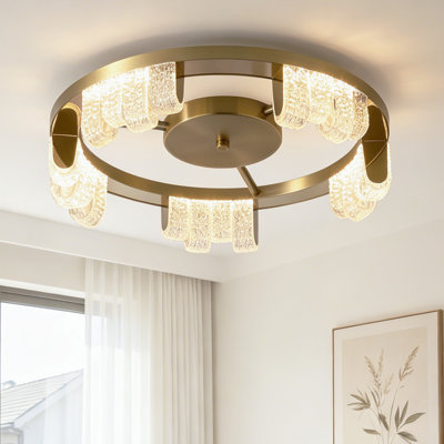 Coan 5 - Light 15.74" LED Acrylic Flush Mount