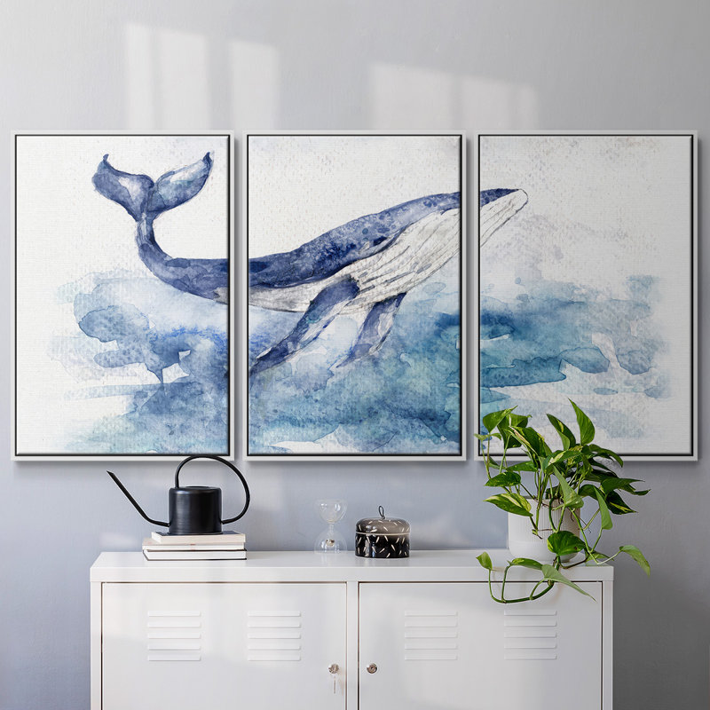 Beautiful Breach - Toile encadrée multi-pièces, H 24 po x l 48 po x P 2 po, Blanc