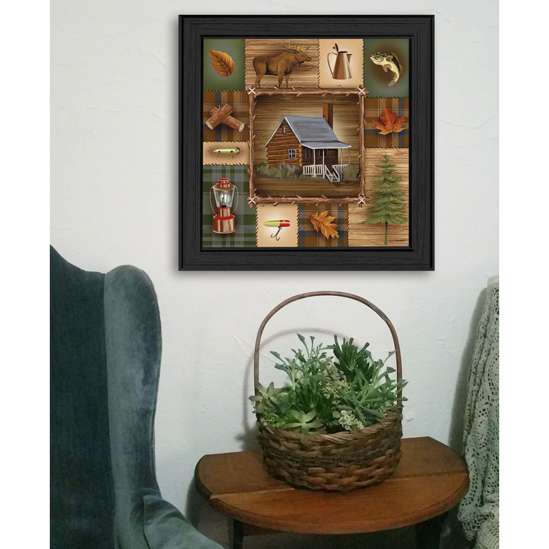 At The Cabin Framed Wall Art for Living Room, Home Wall Décor by Ed Wargo Millwood Pines