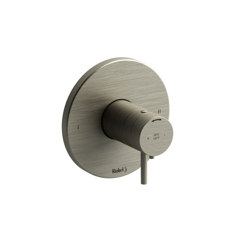 Garniture thermo-équilibrée 1/2 "Pallace ™ avec jusqu'à 2 fonctions, Nickel brossé