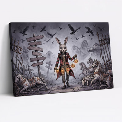 Reproduction d'art sur toile, "Rabbit Ringmaster"