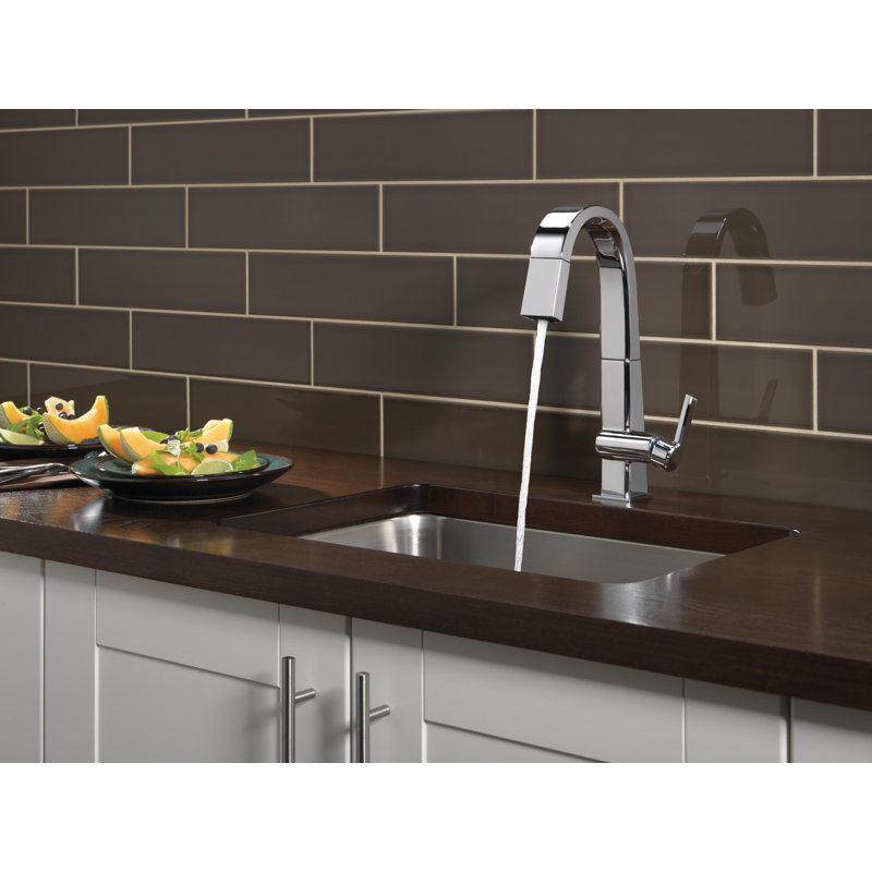 Robinet de bar escamotable pivotant, Chrome