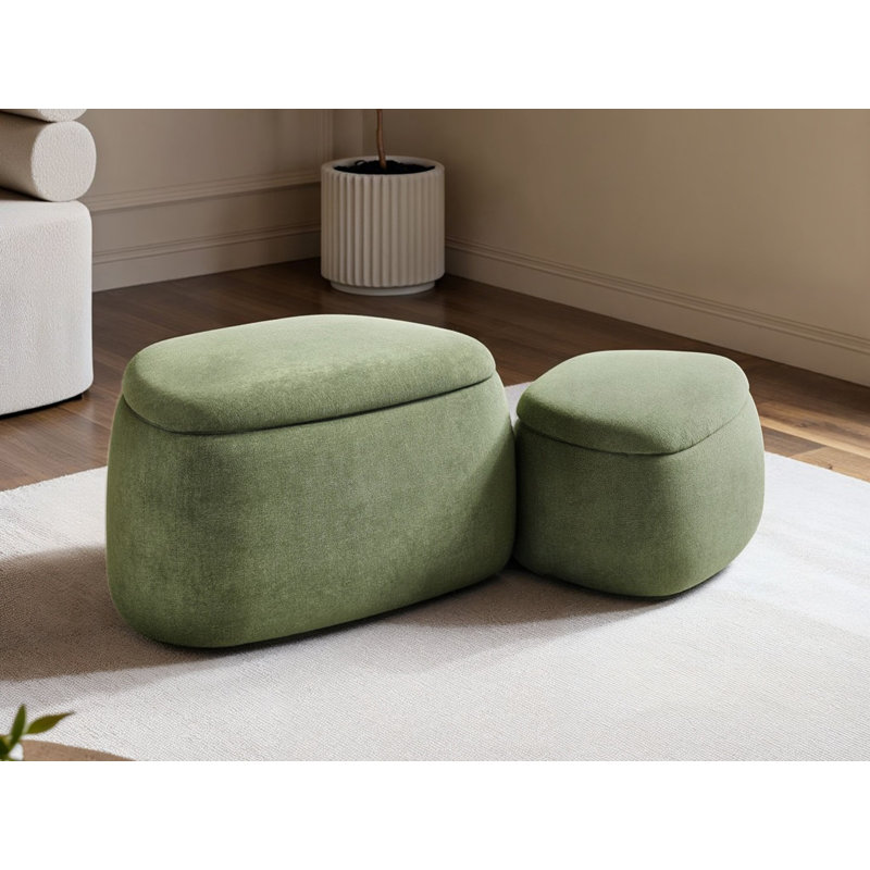 70 cm W Chenille Pouffe