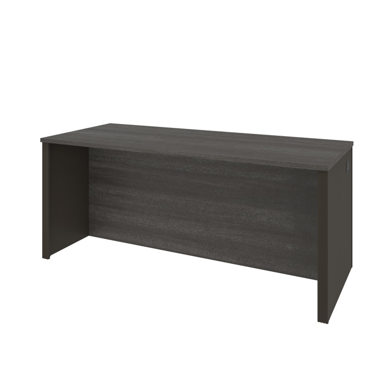 Ozra Executive Desk, Bark Gray/Slate