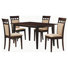 Gabriel 5-piece Rectangular 59-inch Dining Set Cappuccino