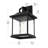 Saul Outdoor Wall sconce in Black-158157066