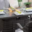 4 - Person Wicker Patio Dining Set with Rectangular Table-785927522-785927325