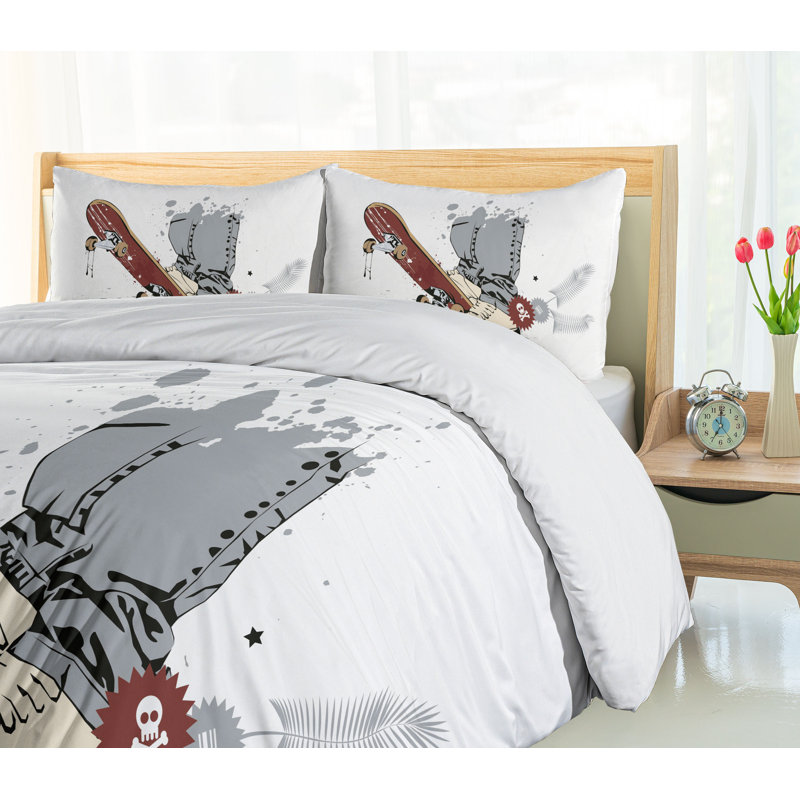 Teen Room Quilt Set, Twin Duvet Cover + 1 Standard Sham