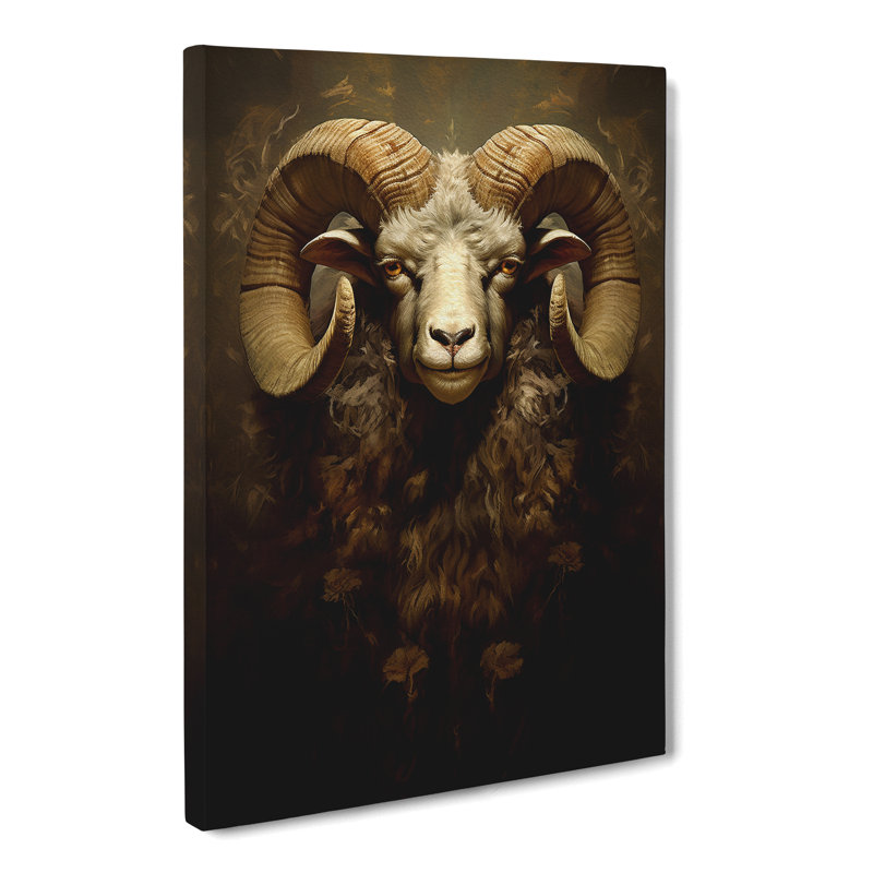 Ram Sheep Victorian - Wrapped Canvas