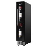 9 Bottles WINE REFRIGERATOR 1-Zone Freestanding/Builtin 7 Colour LED 110V