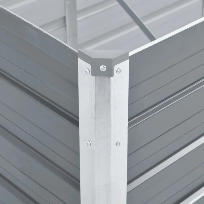 Metal Planter Box, Grey