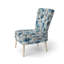 Chaise d'appoint rembourrée Blue Coastal Elegance