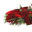 Holiday Arrangement With Hydrangeas, Ornaments And Bows