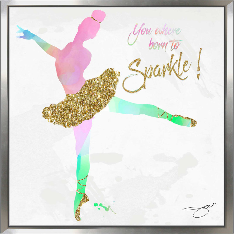 Dancer 1 (Square) par By Jodi - impression, Cadre flottant argent, H 27,5 po x l 27,5 po x P 2 po
