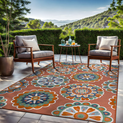 Tapis floral d'intérieur pour l'extérieur