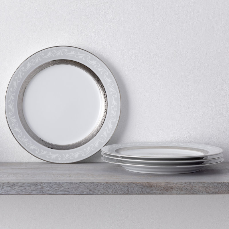 Plaques décoratives Noritake Crestwood, 9 po, Platine
