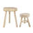 16" H Solid Wood Live Edge Accent Stool-1433464917