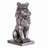 14.5" H Sitting Lion W/Crown Resin Statue Home Decor Living Room Display-109757795