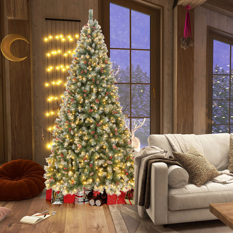 Arbre de Noël pin clair, 9 pi