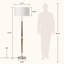 Lampe sur pied Salcido-377891000