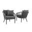 Powder Coated Steel Outdoor Lounge Chair
