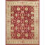 Wool Oriental Area Rug in Red/Beige/Ivory-254442174