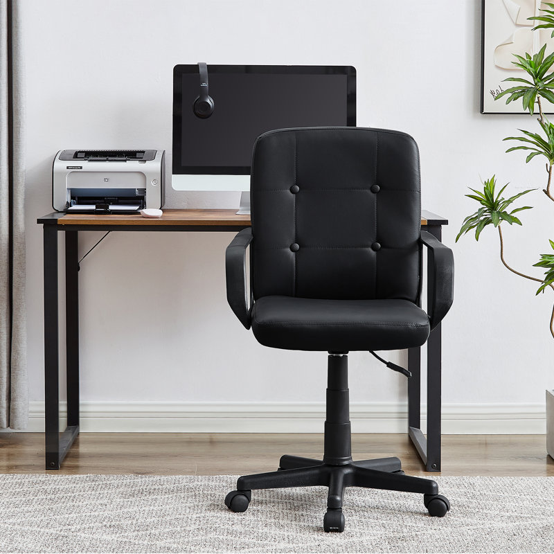 Fauteuil de bureau Latayah, Noir