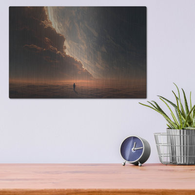 'Marz Sunset' by Ann Klee Metal Wall Art, 16" x 12"