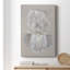 White Iris I - Toile tendue avec châssis de qualité supérieure - prête à être accrochée-686222793