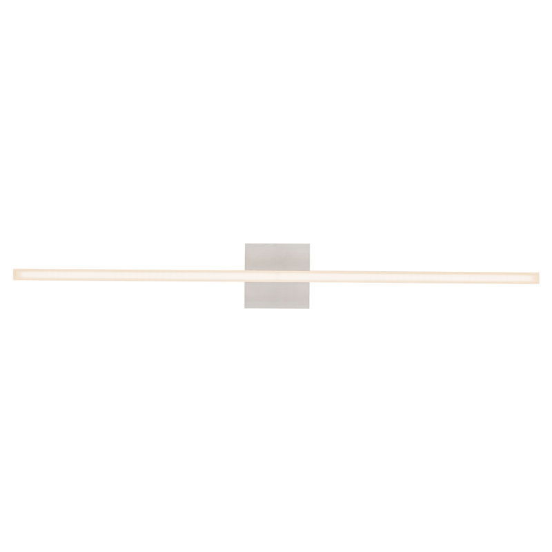Vega 1 - Light LED Wallchiere, 37" H x 4.75" W x 1.75" D, Brushed Nickel