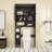 Freestanding Over The Toilet Storage,6-Tier Bathroom Storage Cabinet With Adjustable Shelves,Barn Doors-1872045472