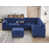Mélange de polyester bleu
